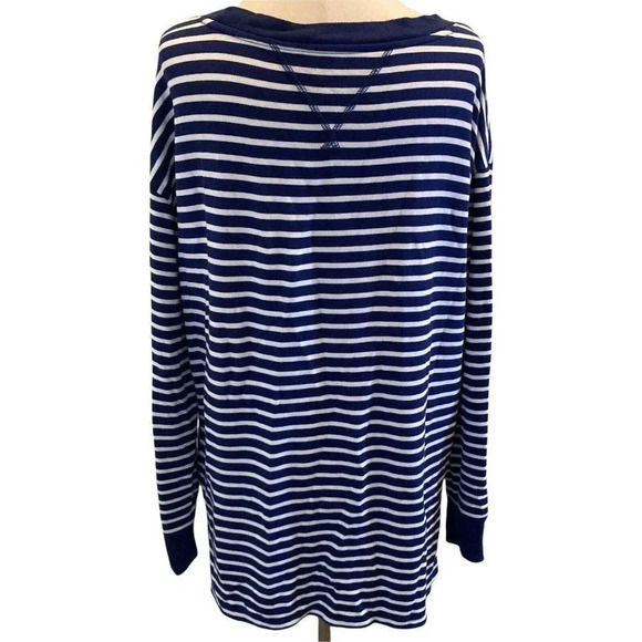 Tommy Hilfiger Women's Blue and White Striped Tunic Size Medium Nautical - Picture 4 of 10